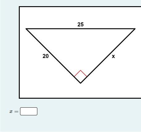 Instructions: Find the missing side of the triangle.-example-1