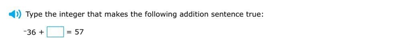 Type the integer that makes the following addition sentence true:-example-1