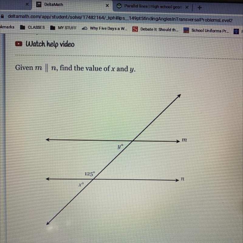 Need to find x and y-example-1