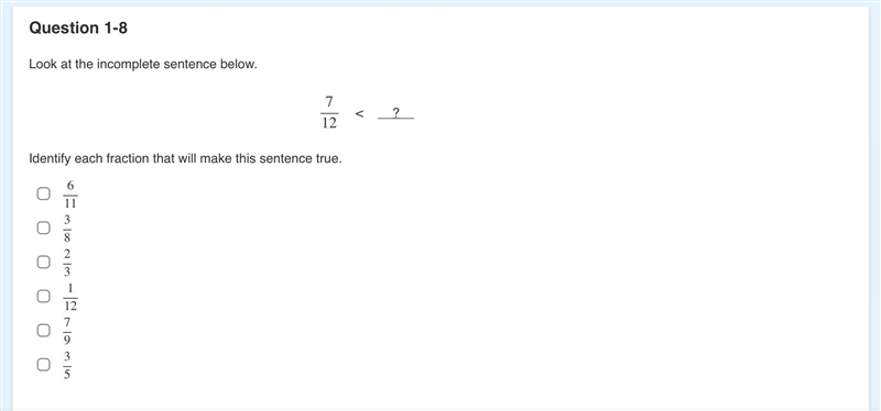 Which fraction is greater than 7/12-example-1