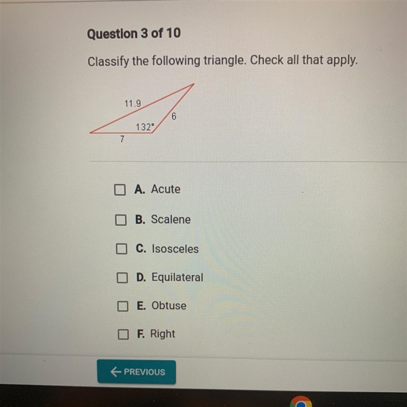 Classify the following triangle-example-1