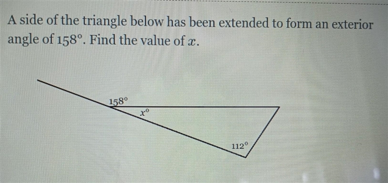 Please help the subject is exterior angles(triangles)​-example-1