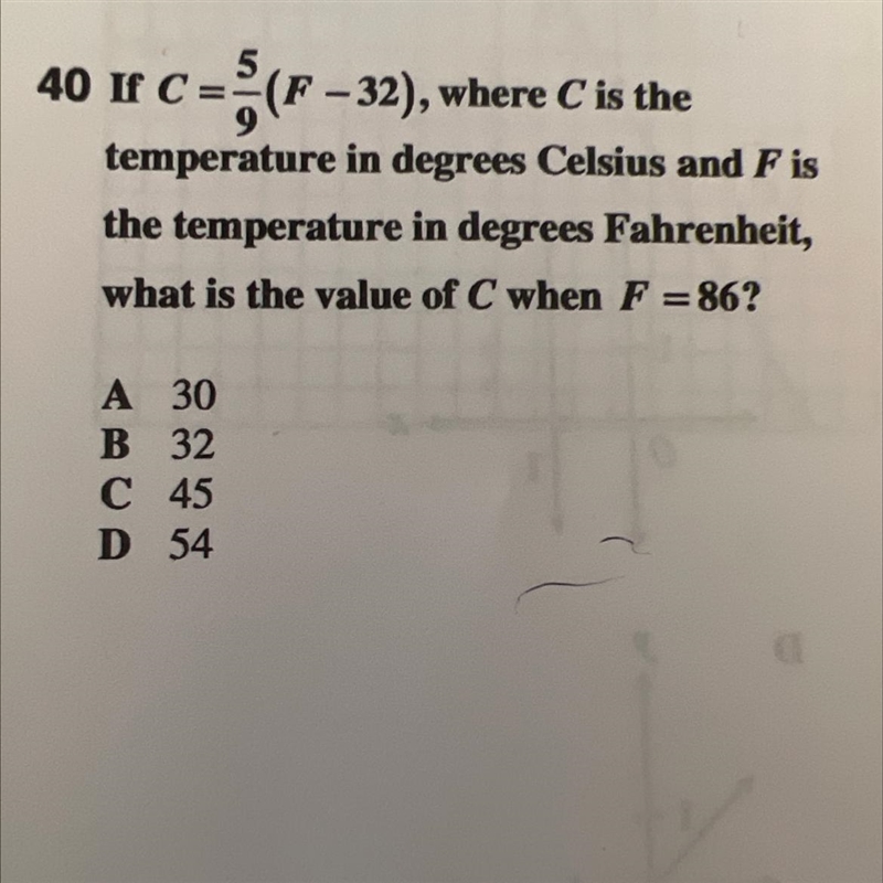 What is the value of c when f=86-example-1