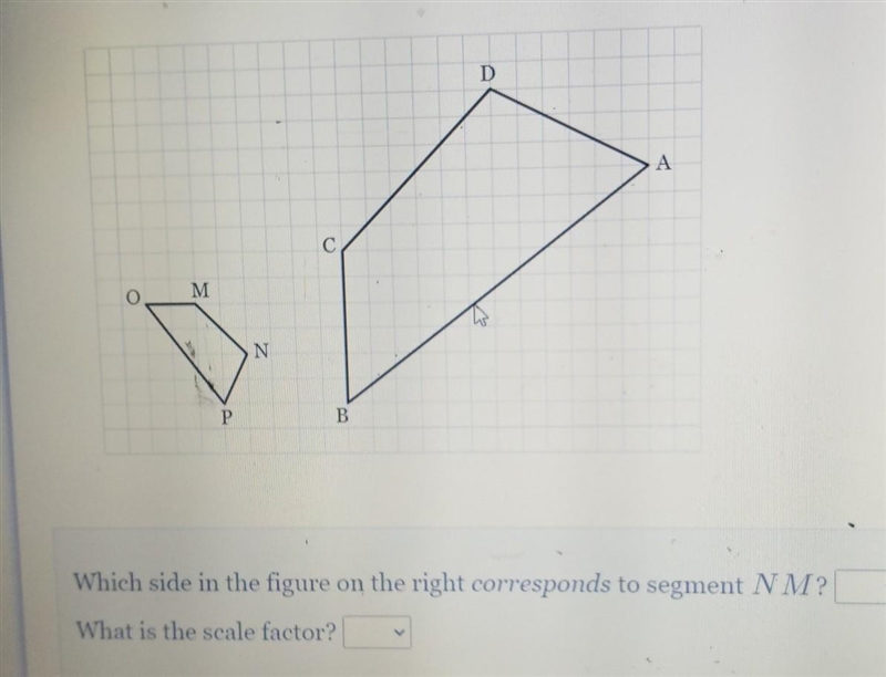 Please help me this is due today at 11:59 Which side in the figure on the right corresponds-example-1