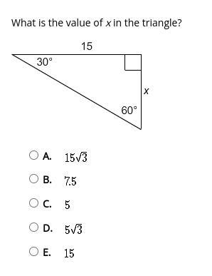 What is the value of x in the triangle?-example-1