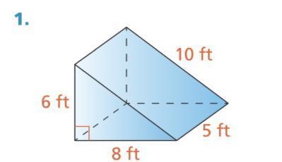 How do I find the SURFACE AREA of the shape below.-example-1