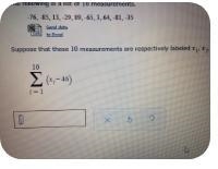 The following is a list of 10 measurements.-76.-85, 13.-29. 89.-65, 3, 64, -81, -35Suppose-example-1