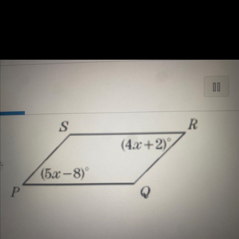 Find the value of × in the parallelogram. The diagram is not to scale.-example-1