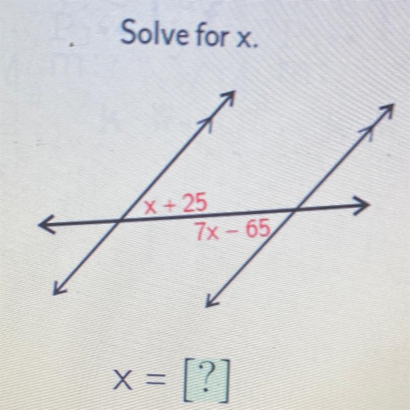 X+25+7x-65=180 solve for x-example-1