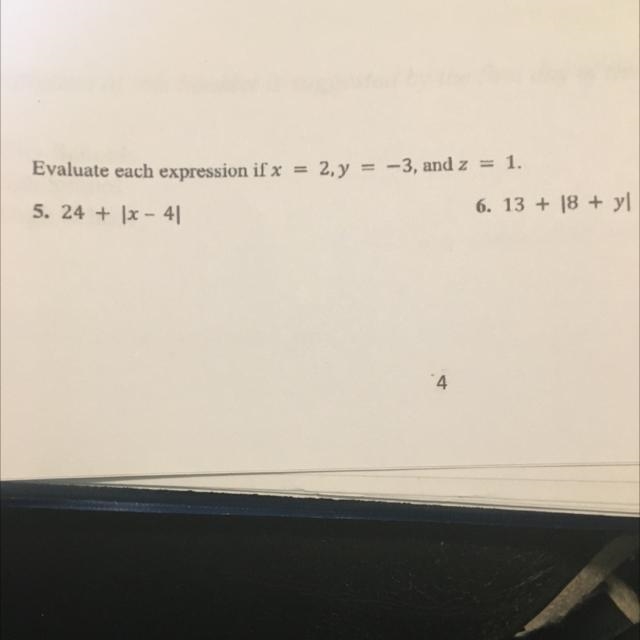 Evaluate each expression if x=2,y=-3 and z=1-example-1