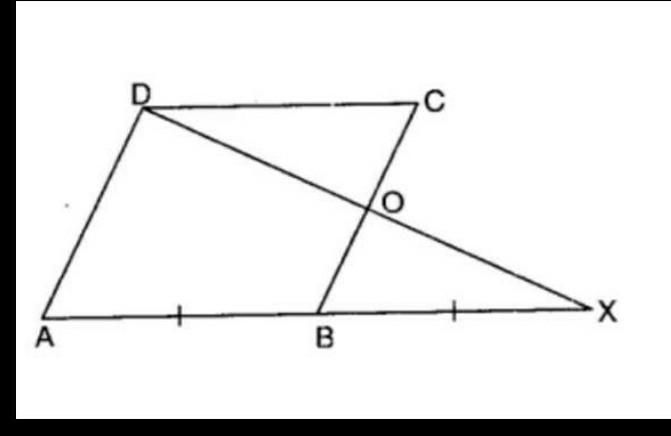 HELPPPP PLEASE abcd is a parallelogram and ab is produced to x such that ab=bx as-example-1