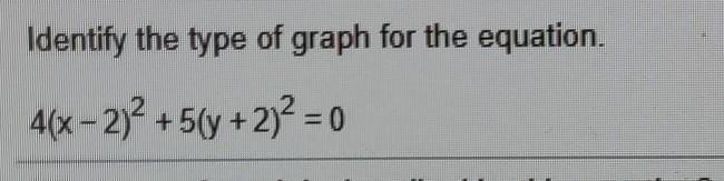 It's either a point, circle, ellipse, or none of above-example-1