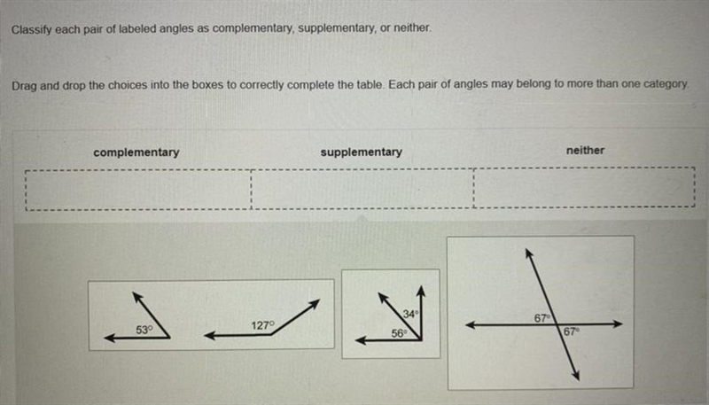 Please help as fast as possible! Classify each pair of labeled angles as complementary-example-1