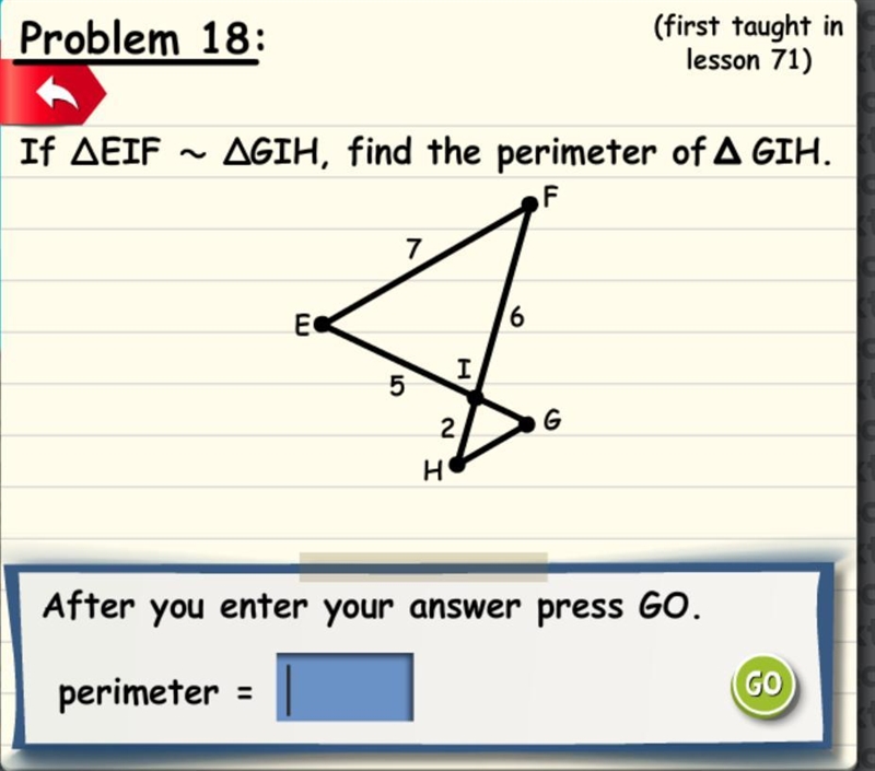 How do you find the perimeter of similar triangles?-example-1