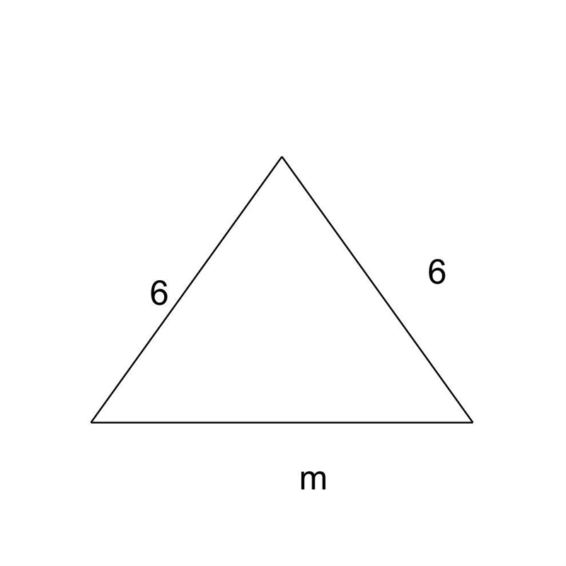 If ur good at geometry can u help Solve for m given that the perimeter of the triangle-example-1