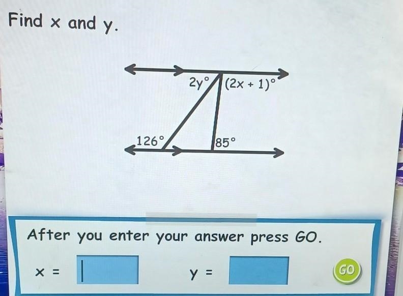 Find x and y. please help ty!! :)​-example-1