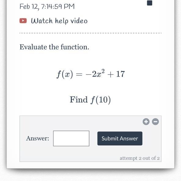 Evaluate the function-example-1