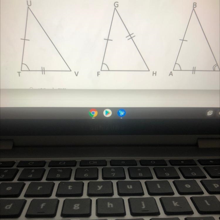 ( Please help due today) 7. which triangles are congruent by SAS ABC and TUV VTU and-example-1