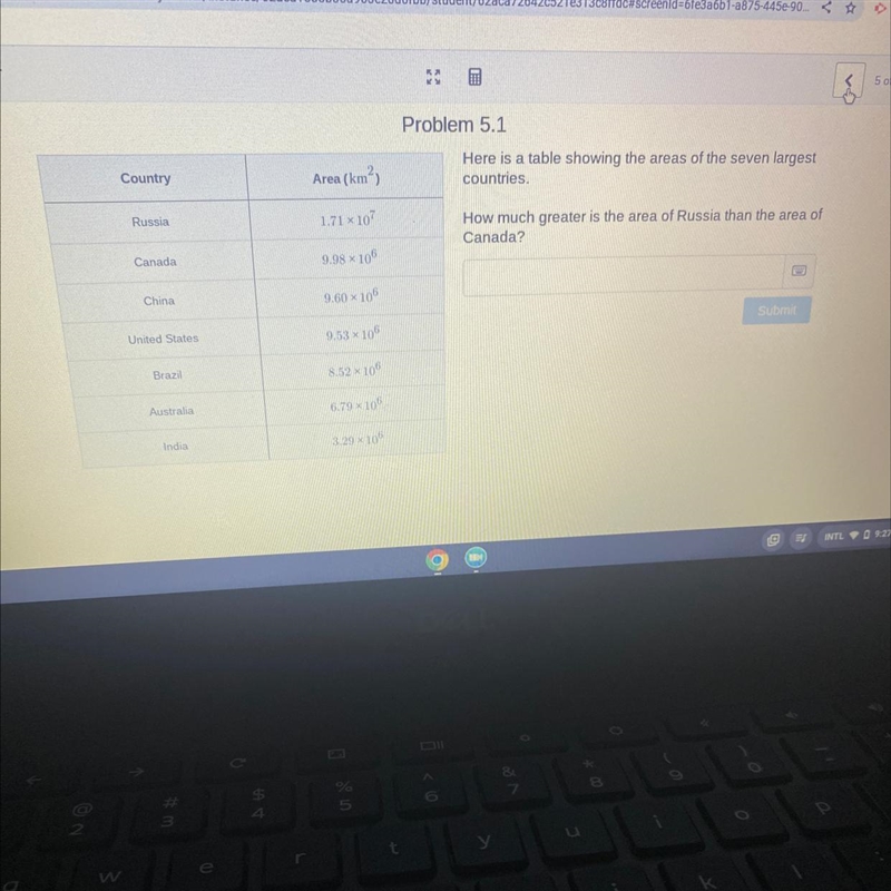 How many times larger is 1.71 x 10^7 than 9.98 x 10^6?-example-1