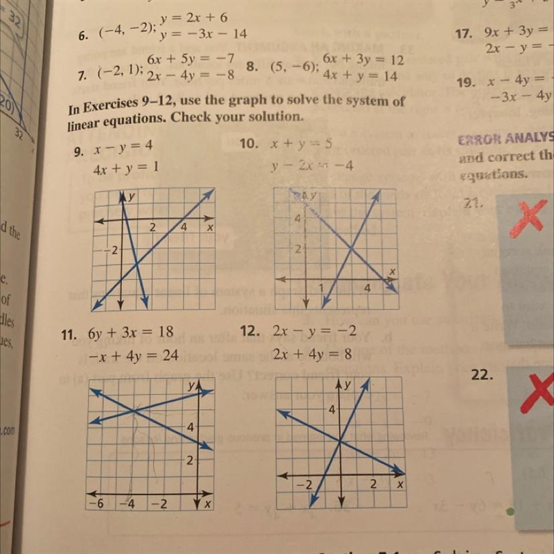 Need help on 11 and 12! or you can solve one instead of both if u want?-example-1