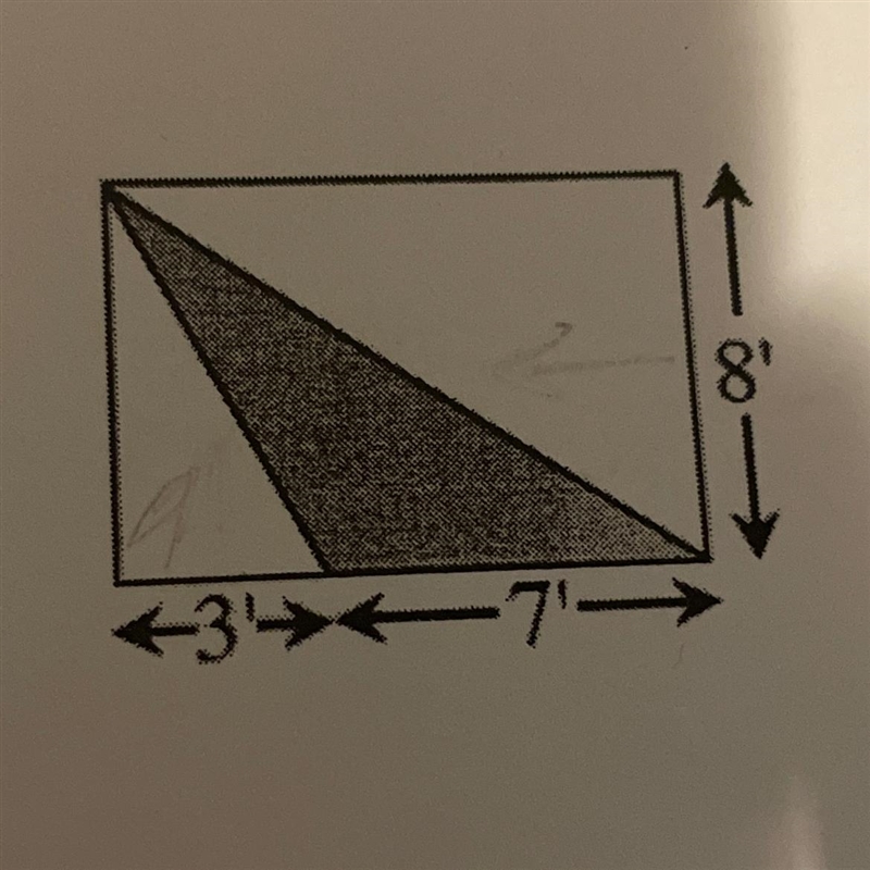 I need help trying to find the area of this triangle please help.-example-1