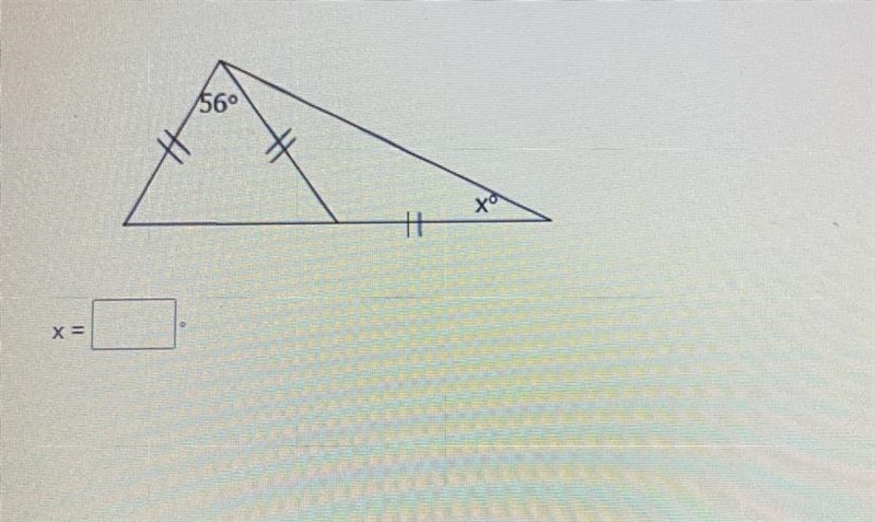 Find x of the triangle-example-1