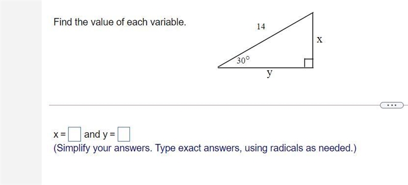 Find the value of x trigonometry-example-1