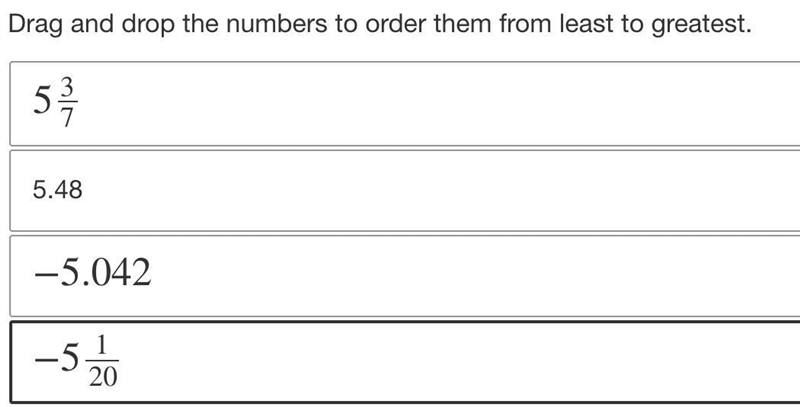 Help me please on which is least to greatest! 20 points-example-1