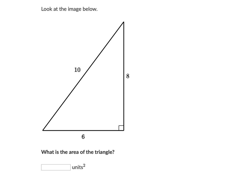 What is the area of the triangle? Answer correctly, please.-example-1