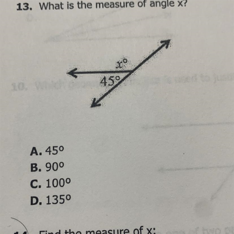 What is the measure of angle x?-example-1