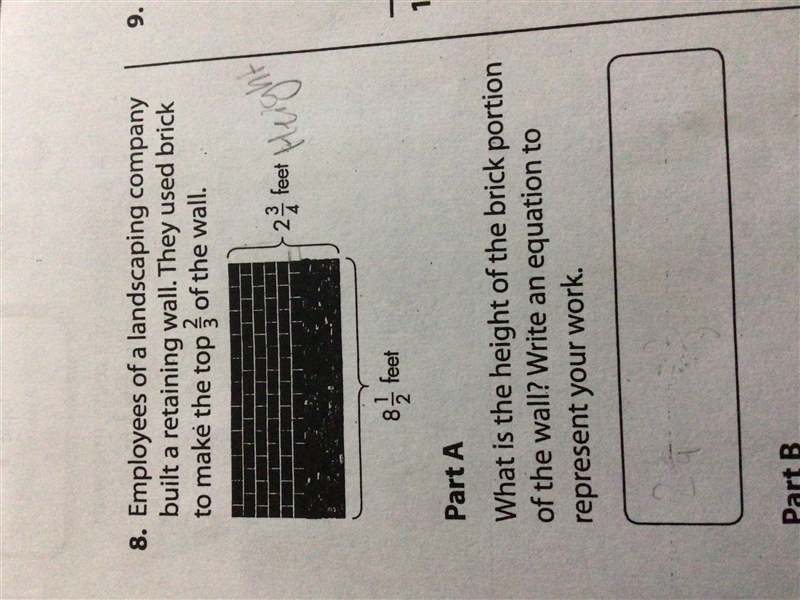 PLEASE HELP ME. I DONT REALLY UNDERSTAND PART A LIKE DO I WRITE 2 3/4- _=2/3-example-1