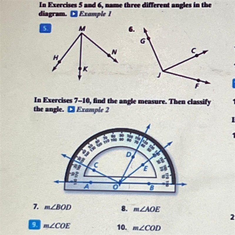 Find the angle measure. Then classify the angle-example-1