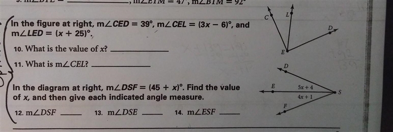 Can someone please help me with #10,#11,#12,#13, and #14 of the Geometry Practice-example-1