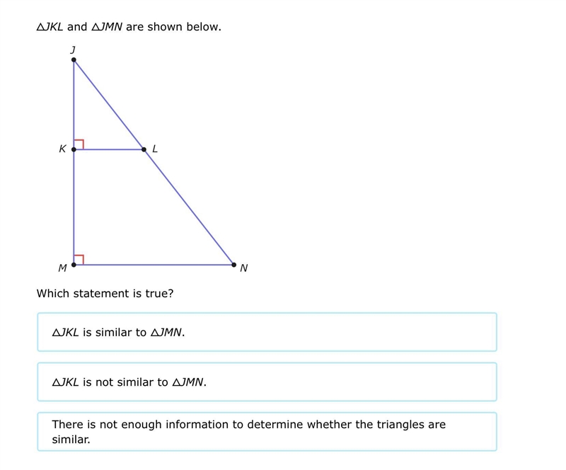 △JKL and △JMN are shown below.-example-1