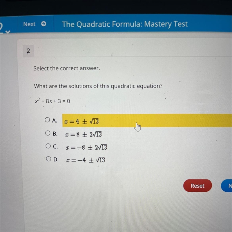 What are the solutions of this quadratic equation x2 +x 8x 3 = 0-example-1