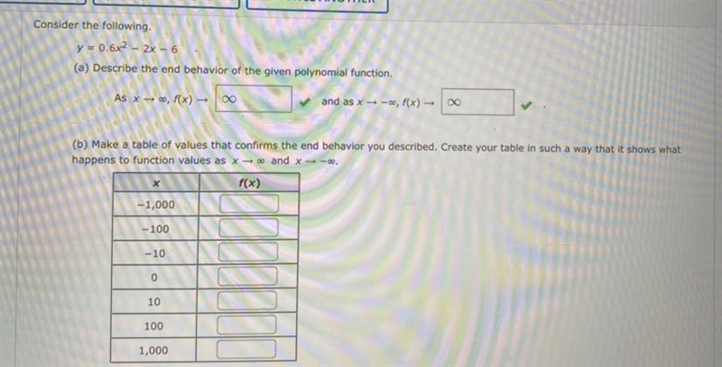 Help me please, I just need the table of values-example-1