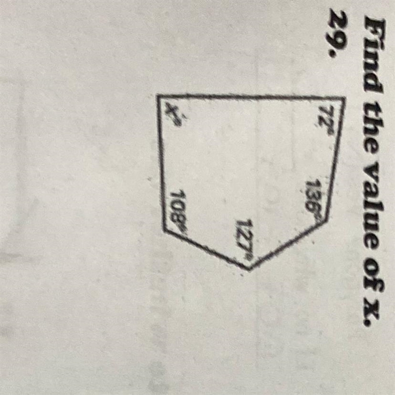 The value of x of the polygon-example-1