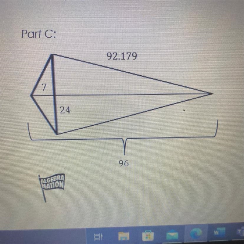 Determine the area and perimeter and show your work please??-example-1