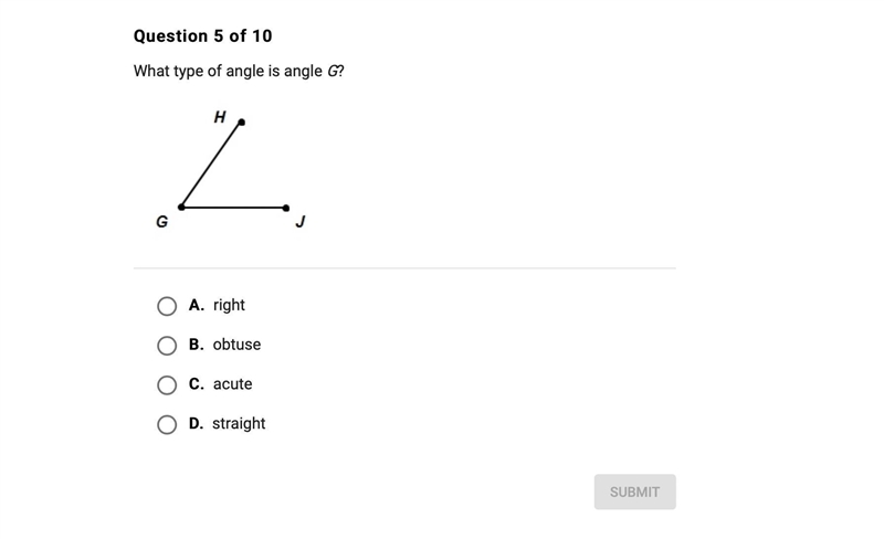 What kind of angle is angle g-example-1