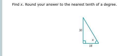 Find x . Round your answer to the nearest tenth of a degree.-example-1