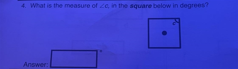 What is the measure meant of c in the square below-example-1