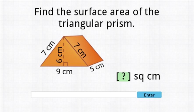 Find the surface area of the triangular prism.-example-1