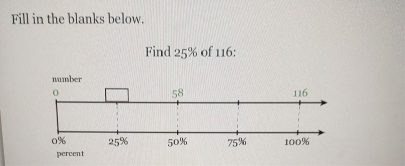 Find 25% of 116 I don't know the answer​-example-1