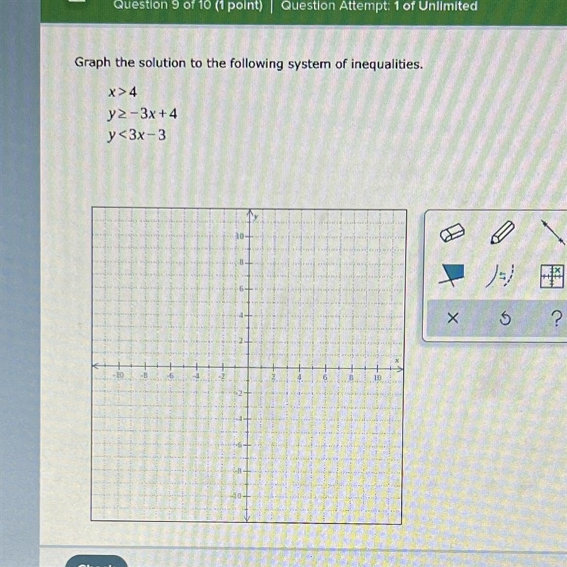 I need help on graphing the solution-example-1