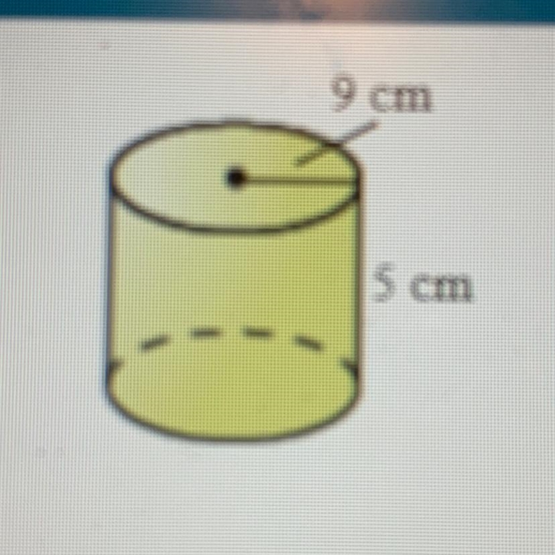 Find the surface area of the cylinder (please help)-example-1