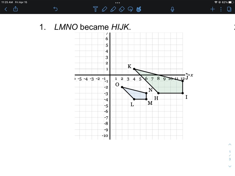 Determine the scale factor LMNO Became HIJK-example-1