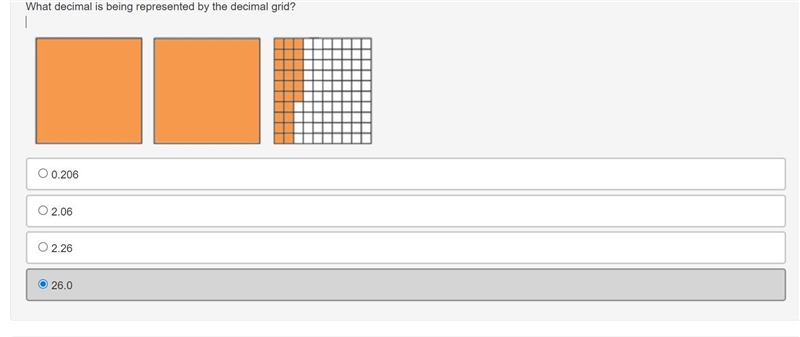 Mathamatics What decimal is being represented by the decimal grid?-example-1