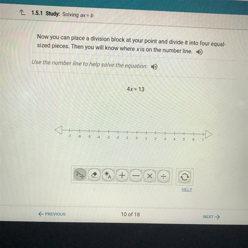 Now you can place a division block at your point and divide it into four equal-sized-example-1