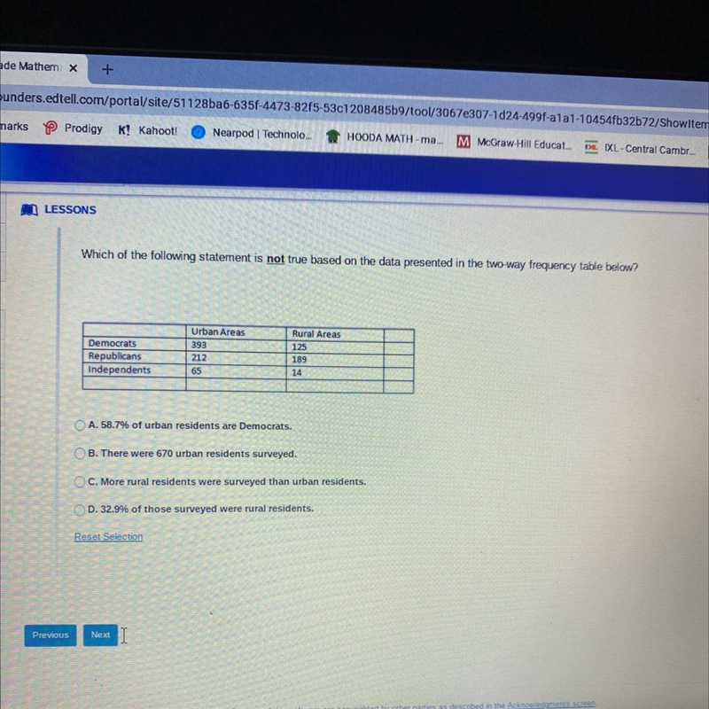 Which of the following statement is not true based on the data presented in the two-example-1