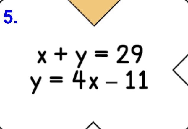 Solve this system of equations using substitution, show your work (ANSWER QUICK PLEASE-example-1